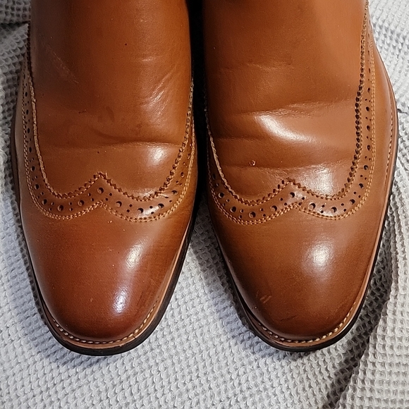 WULFUL brouged wingtip chelsea ankle boots Msz13 - Picture 3 of 8